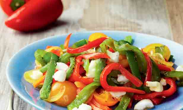 Ensalada de pimientos italianos asados